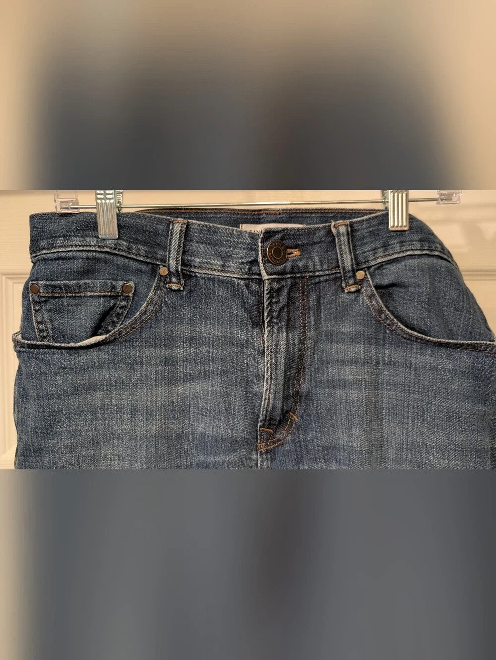 Banana Republic Premium Denim Men's 30x27 Cotton Blend Blue Jeans cthny